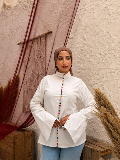 Daily Chic Button Blouse