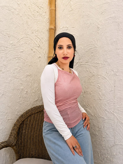 Mesh Corset Top