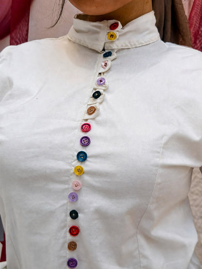 Daily Chic Button Blouse